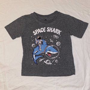 Toddler Boy Space Shark Tee - 4T